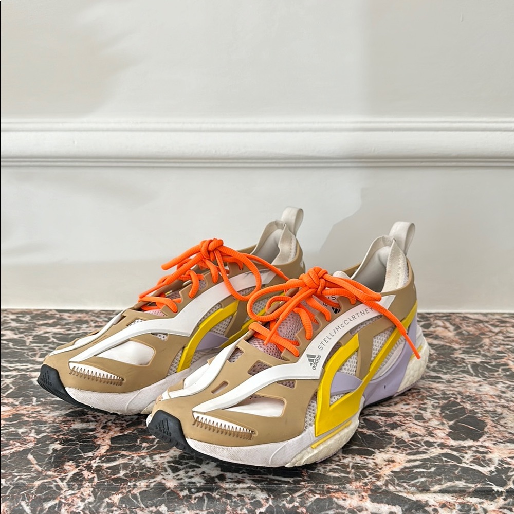 Stella McCartney Beige and Yellow Sneakers